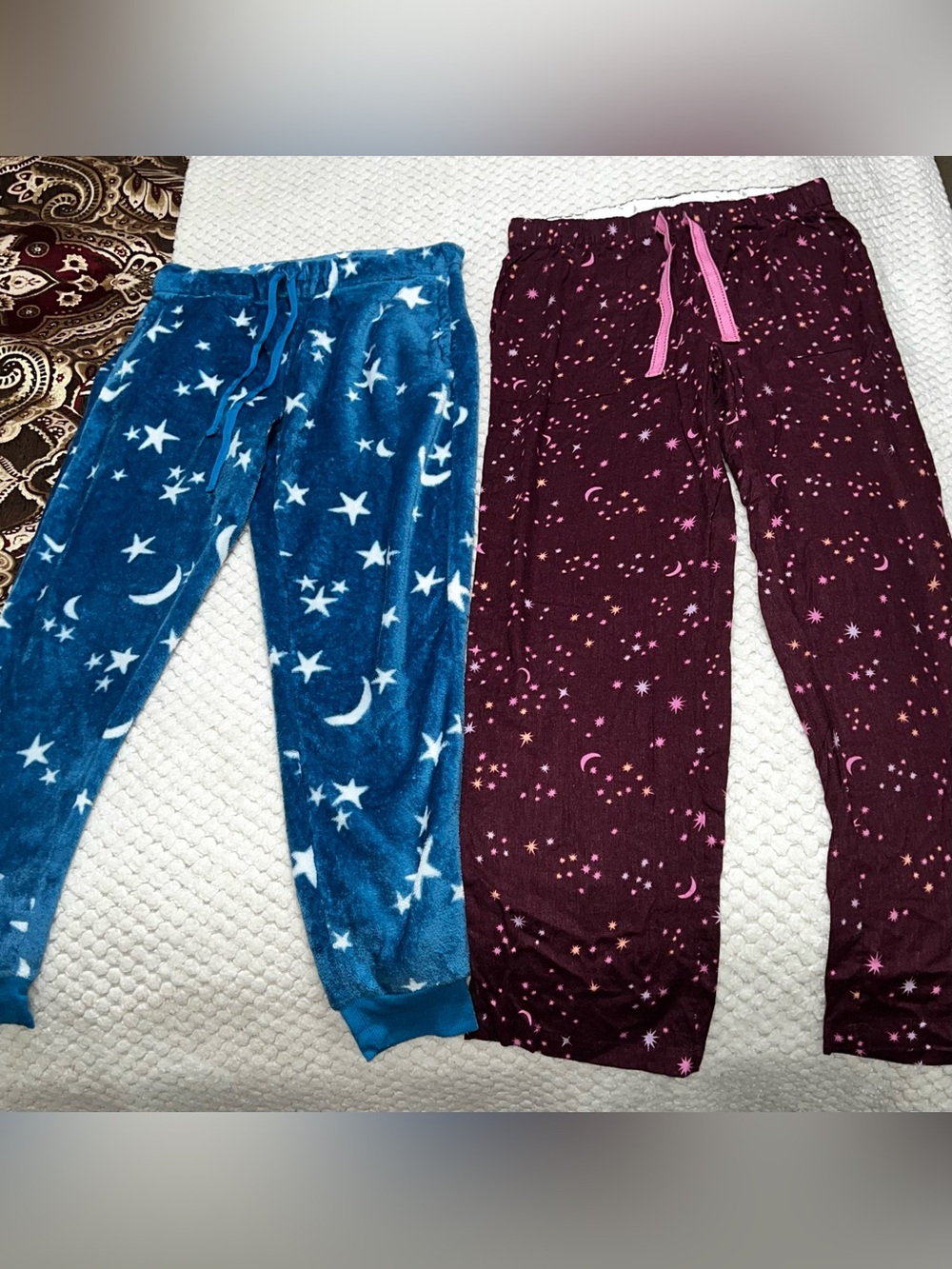 Joyspun Pajama Pants Women’s Sleep Pants Blue/Purple Women’s Size S
